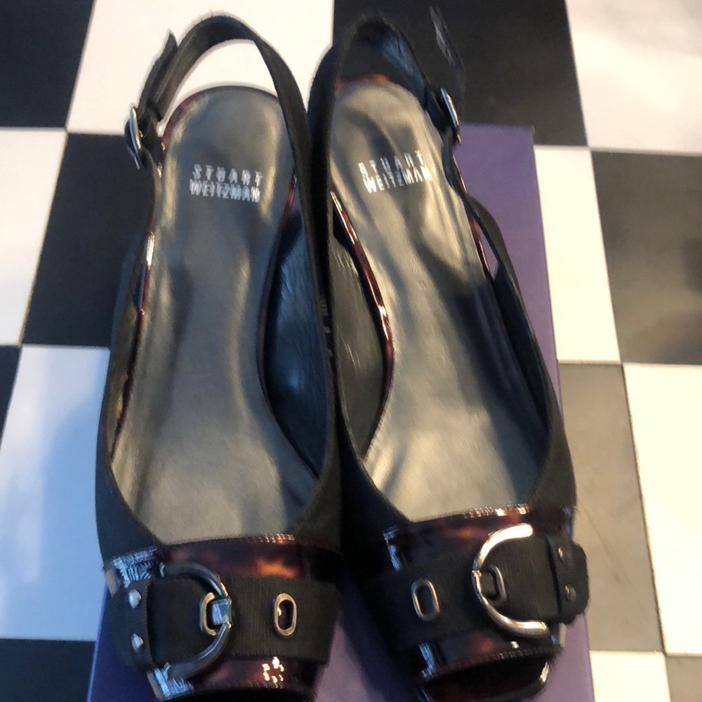 Stuart Weitzman Black Slingback Shoes
